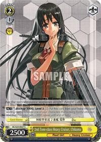 2nd Tone-class Heavy Cruiser, Chikuma - KanColle - Weiss Schwarz card