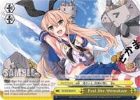 Fast like Shimakaze - KanColle - Weiss Schwarz card