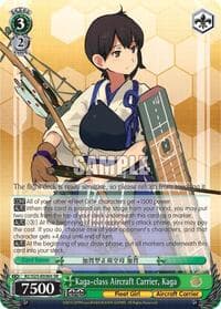 Kaga-class Aircraft Carrier, Kaga (SR) - KanColle - Weiss Schwarz card