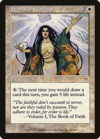 Words of Worship - Onslaught - Magic: The Gathering card