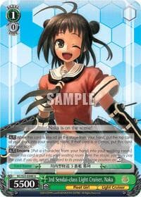 3rd Sendai-class Light Cruiser, Naka - KanColle - Weiss Schwarz card