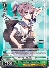 1st Aoba-class Heavy Cruiser, Aoba - KanColle - Weiss Schwarz card