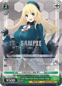2nd Takao-class Heavy Cruiser, Atago - KanColle - Weiss Schwarz card