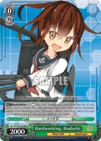 Hardworking, Ikaduchi (RRR) - KanColle - Weiss Schwarz card