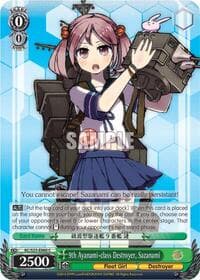 9th Ayanami-class Destroyer, Sazanami - KanColle - Weiss Schwarz card