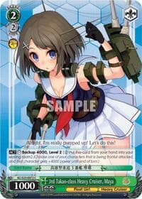 3rd Takao-class Heavy Cruiser, Maya - KanColle - Weiss Schwarz card