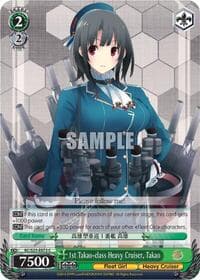 1st Takao-class Heavy Cruiser, Takao - KanColle - Weiss Schwarz card