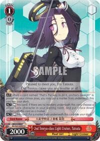 2nd Tenryu-class Light Cruiser, Tatsuta - KanColle - Weiss Schwarz card