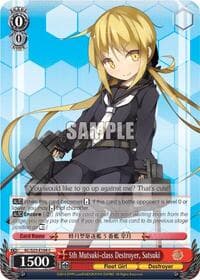 5th Mutsuki-class Destroyer, Satsuki - KanColle - Weiss Schwarz card