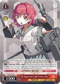 5th Nagara-class Light Cruiser, Kinu - KanColle - Weiss Schwarz card