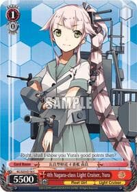 4th Nagara-class Light Cruiser, Yura - KanColle - Weiss Schwarz card