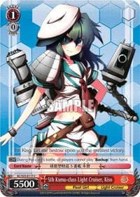 5th Kuma-class Light Cruiser, Kiso - KanColle - Weiss Schwarz card
