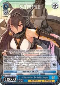 1st Nagato-class Battleship, Nagato - KanColle - Weiss Schwarz card