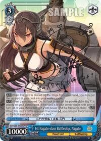 1st Nagato-class Battleship, Nagato (SP) - KanColle - Weiss Schwarz card