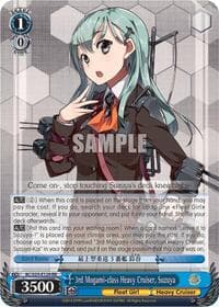 3rd Mogami-class Heavy Cruiser, Suzuya - KanColle - Weiss Schwarz card