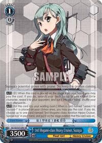 3rd Mogami-class Heavy Cruiser, Suzuya (SR) - KanColle - Weiss Schwarz card
