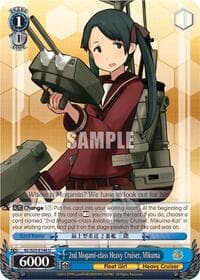 2nd Mogami-class Heavy Cruiser, Mikuma - KanColle - Weiss Schwarz card