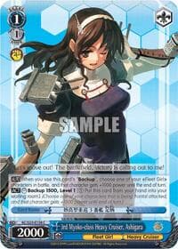 3rd Myoko-class Heavy Cruiser, Ashigara - KanColle - Weiss Schwarz card