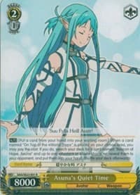 Asuna's Quiet Time - Sword Art Online II - Weiss Schwarz card