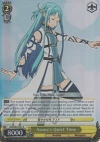 Asuna's Quiet Time (Parallel Foil) - Sword Art Online II - Weiss Schwarz card