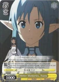 Bitter Memories, Asuna - Sword Art Online II - Weiss Schwarz card