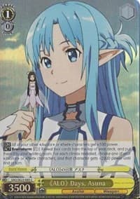 "ALO" Days, Asuna (Parallel Foil) - Sword Art Online II - Weiss Schwarz card