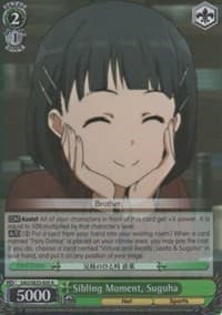 Sibling Moment, Suguha (Parallel Foil) - Sword Art Online II - Weiss Schwarz card