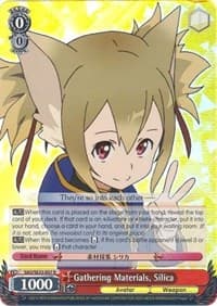 Gathering Materials, Silica (Parallel Foil) - Sword Art Online II - Weiss Schwarz card