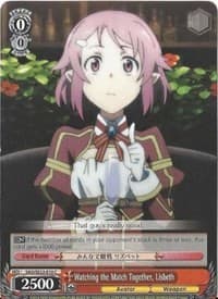 Watching the Match Together, Lisbeth - Sword Art Online II - Weiss Schwarz card