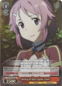 Watching the Match Together, Lisbeth (Parallel Foil) - Sword Art Online II - Weiss Schwarz card