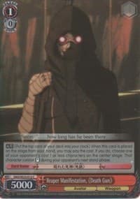 Reaper Manifestation, Death Gun (Parallel Foil) - Sword Art Online II - Weiss Schwarz card