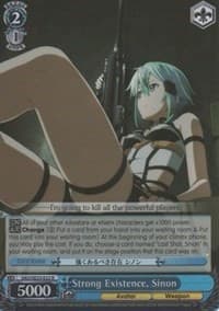 Strong Existence, Sinon (Parallel Foil) - Sword Art Online II - Weiss Schwarz card