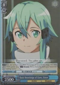 Basic Knowledge of Guns, Sinon (Parallel Foil) - Sword Art Online II - Weiss Schwarz card