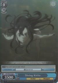 Diving Kirito (Parallel Foil) - Sword Art Online II - Weiss Schwarz card