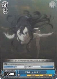 Diving Kirito - Sword Art Online II - Weiss Schwarz card