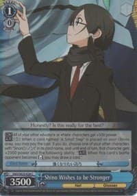 Shino Wishes to be Stronger (Parallel Foil) - Sword Art Online II - Weiss Schwarz card