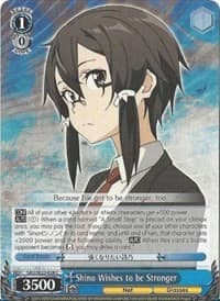 Shino Wishes to be Stronger - Sword Art Online II - Weiss Schwarz card