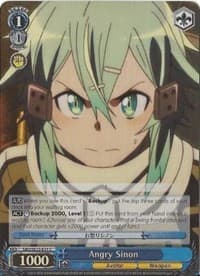 Angry Sinon (Parallel Foil) - Sword Art Online II - Weiss Schwarz card