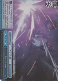 Past Name (Parallel Foil) - Sword Art Online II - Weiss Schwarz card