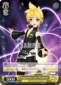Kagamine Len "Punkish" - Hatsune Miku: Project DIVA F 2nd - Weiss Schwarz card