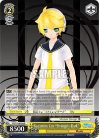 Kagamine Len "Strangely Dark" - Hatsune Miku: Project DIVA F 2nd - Weiss Schwarz card