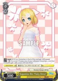 Kagamine Rin "Fairy Dress" - Hatsune Miku: Project DIVA F 2nd - Weiss Schwarz card
