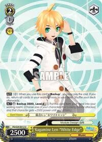Kagamine Len "White Edge" - Hatsune Miku: Project DIVA F 2nd - Weiss Schwarz card