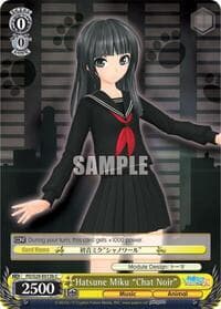 Hatsune Miku "Chat Noir" (B) - Hatsune Miku: Project DIVA F 2nd - Weiss Schwarz card