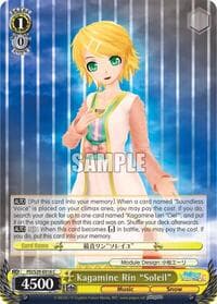 Kagamine Rin "Soleil" - Hatsune Miku: Project DIVA F 2nd - Weiss Schwarz card