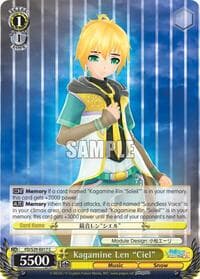 Kagamine Len "Ciel" - Hatsune Miku: Project DIVA F 2nd - Weiss Schwarz card