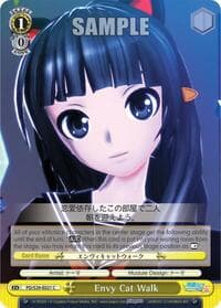 Envy Cat Walk - Hatsune Miku: Project DIVA F 2nd - Weiss Schwarz card