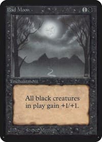 Bad Moon - Alpha Edition - Magic: The Gathering card