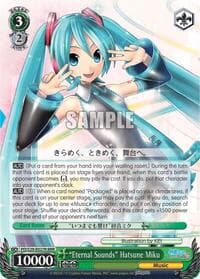 "Eternal Sounds" Hatsune Miku (RRR) - Hatsune Miku: Project DIVA F 2nd - Weiss Schwarz card