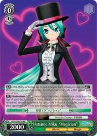Hatsune Miku "Magician" - Hatsune Miku: Project DIVA F 2nd - Weiss Schwarz card